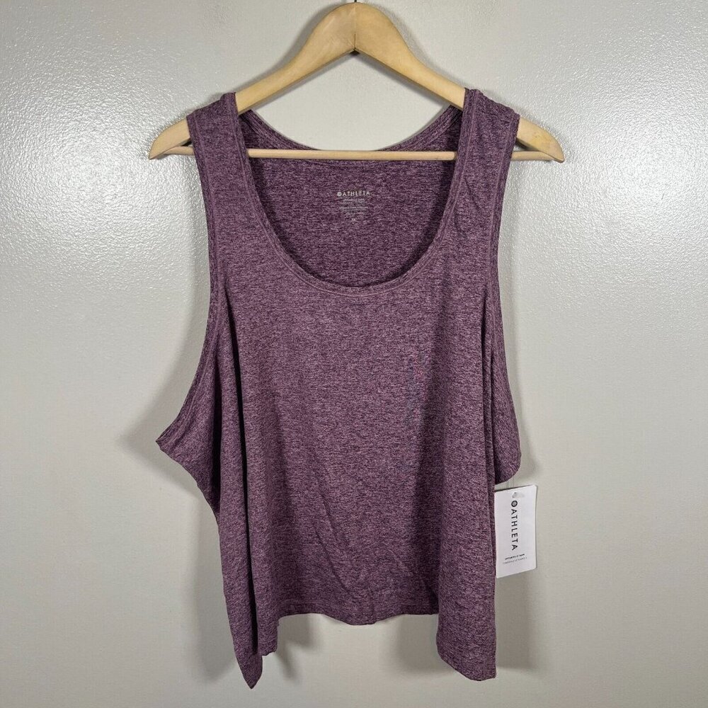 Athleta Uptempo II Tank Top Size 3X Pinot Plum Purple Athletic Workout Gym